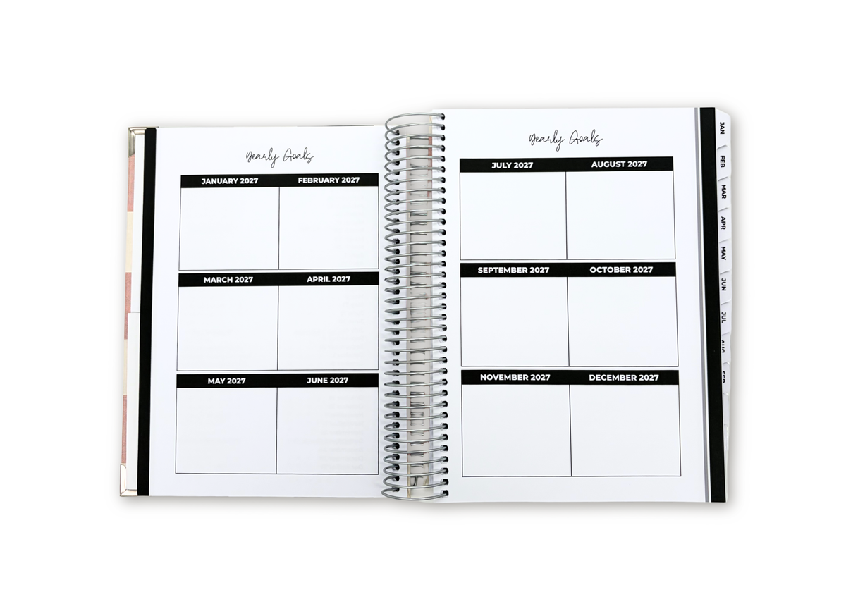 2027 Checkered Daily Planner