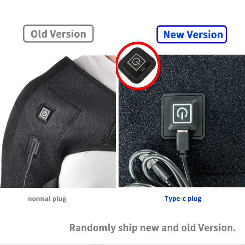 USB Heated Shoulder Wrap Thermal Shoulder Pad For Neck And Joint Pain Relief, Single Shoulder Heating Pad With Adjustable Warmth For Men And Women