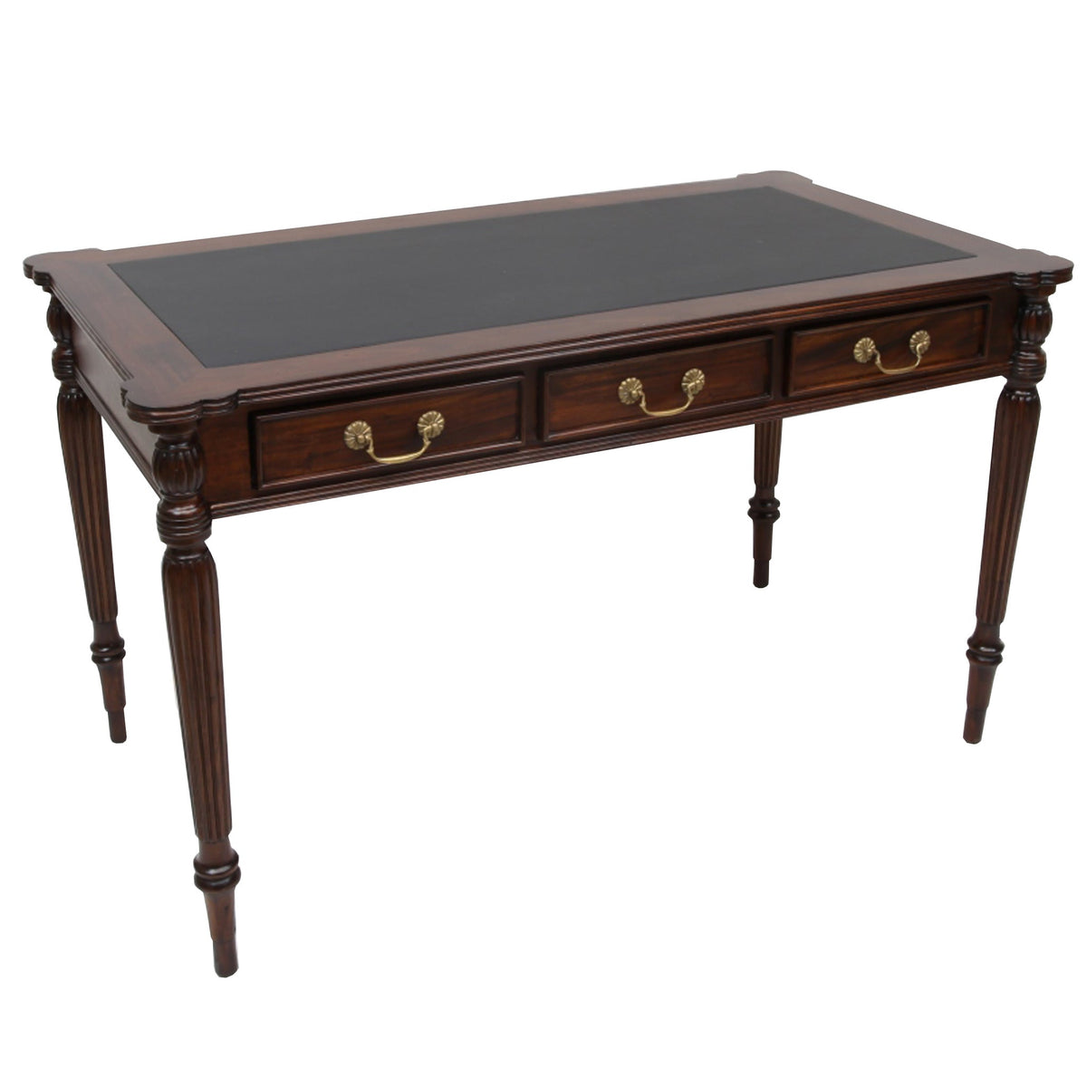 Legacy Leather Top Desk - Brown Walnut