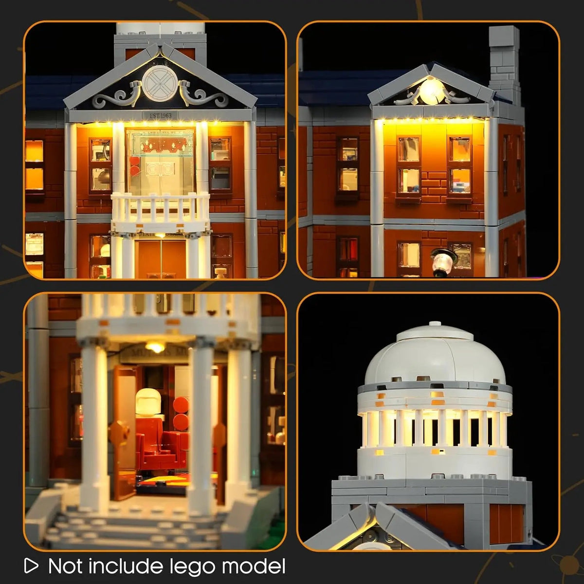 Yearicks compatible with LEGO building block lighting 76294 Xavier Genius Youth School LED decorative lighting