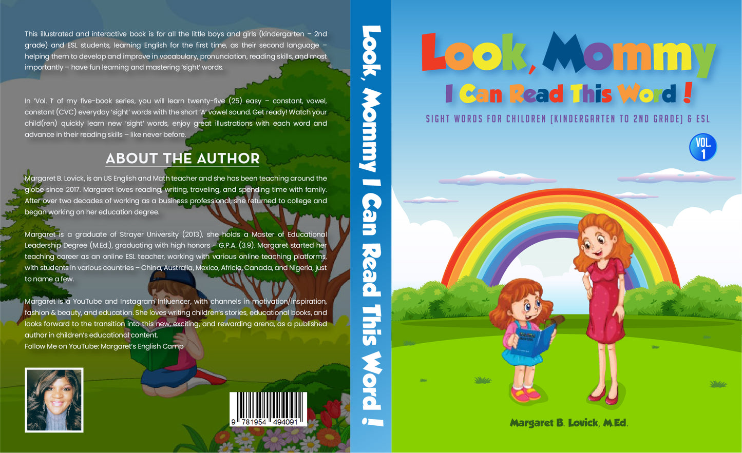 Paperback - Look Mommy, I Can Read This Word! - Vol. 1 Sight Words for (K-2nd Grade) & ESL - Short "A" Sound