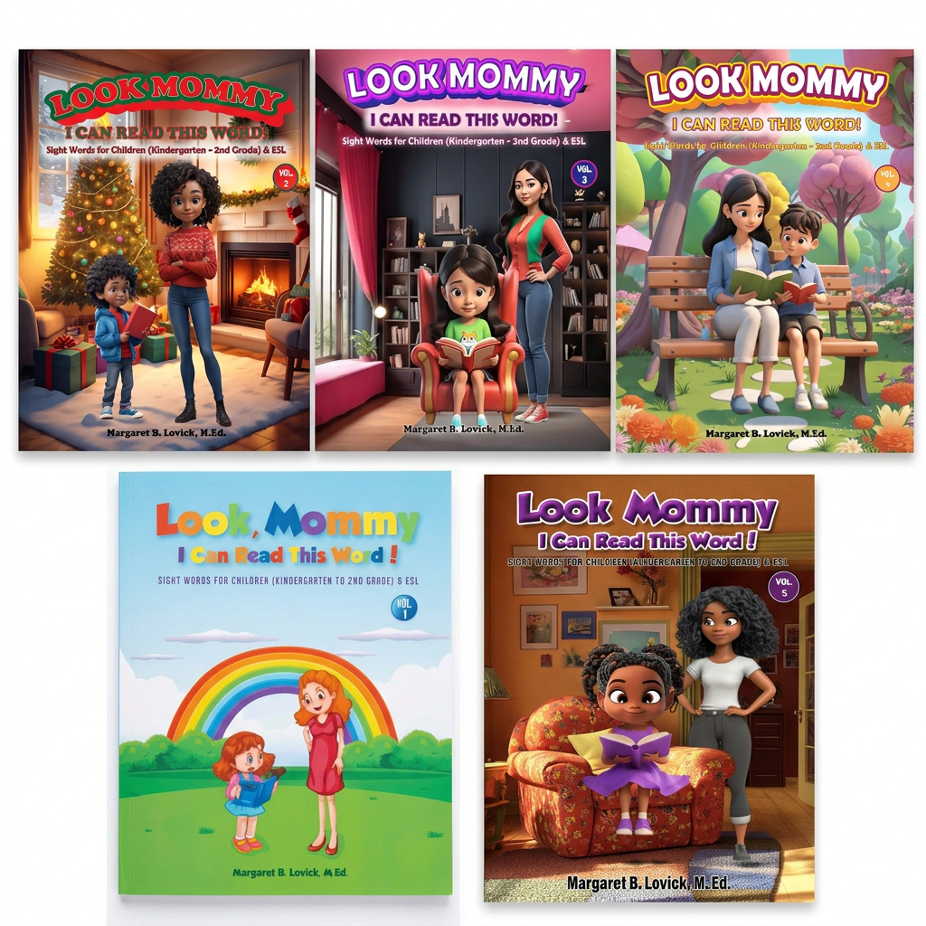 Look Mommy, I Can Read This Word! – Complete 5-Book Paperback Set