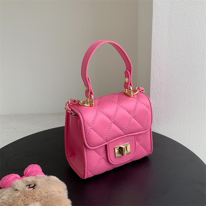 Women's Style Embroidery Thread Diamond Pattern Chain Crossbody Bags