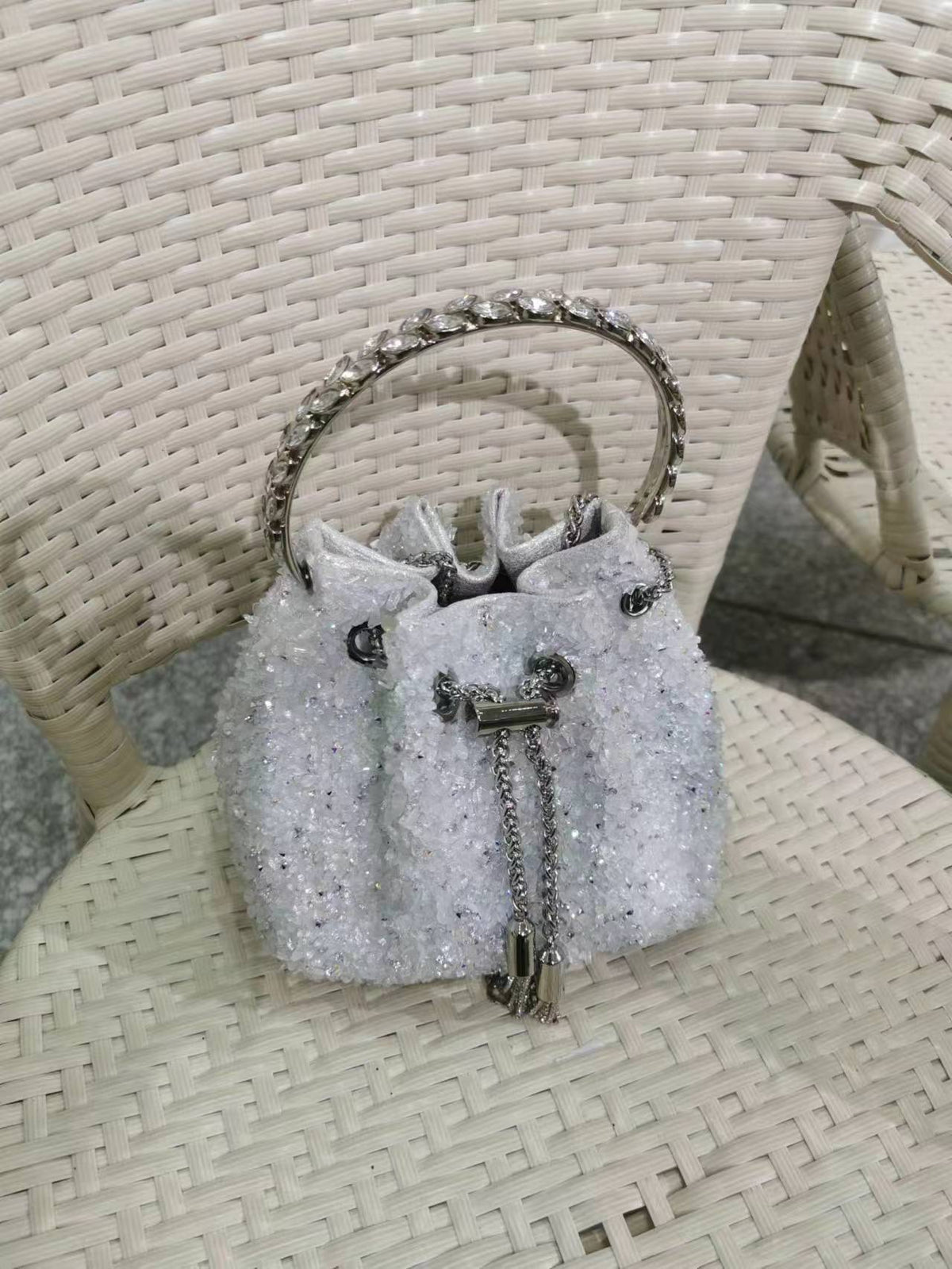 Women's Heron Live Streaming On Tassel Rhinestone Shoulder Bags