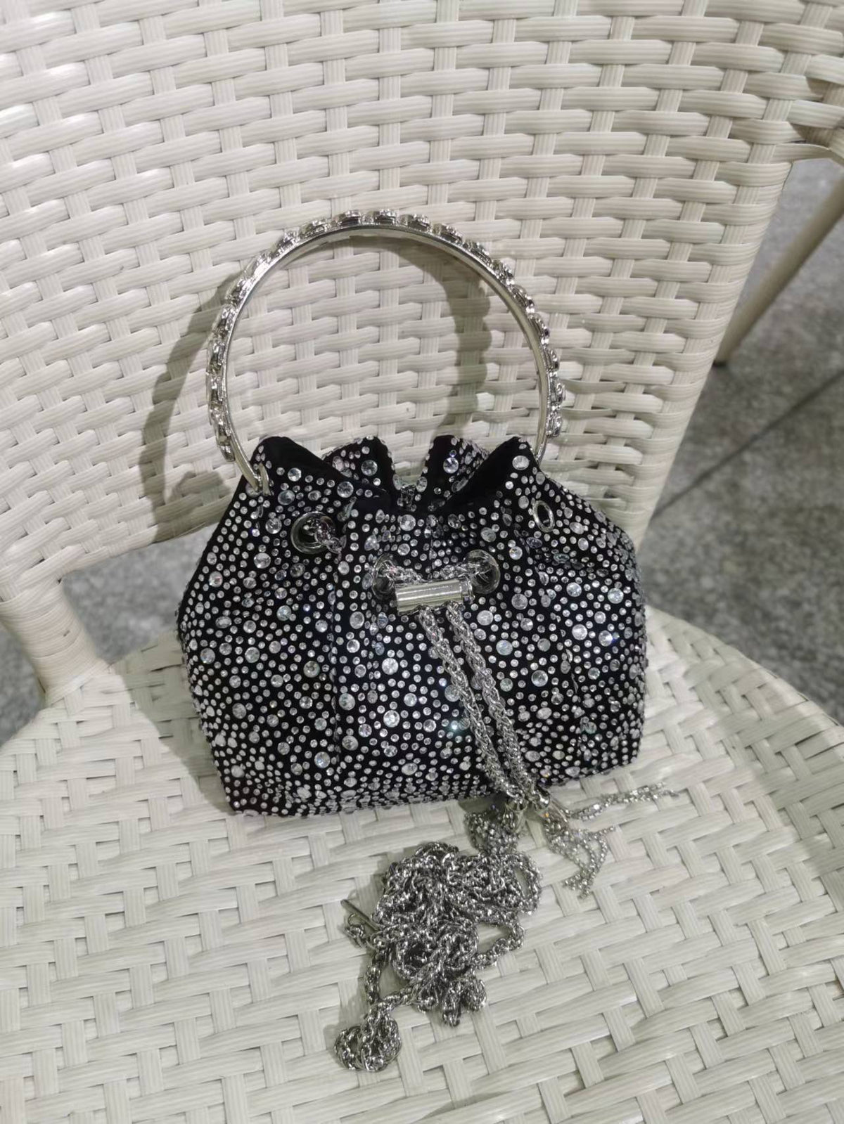 Women's Heron Live Streaming On Tassel Rhinestone Shoulder Bags
