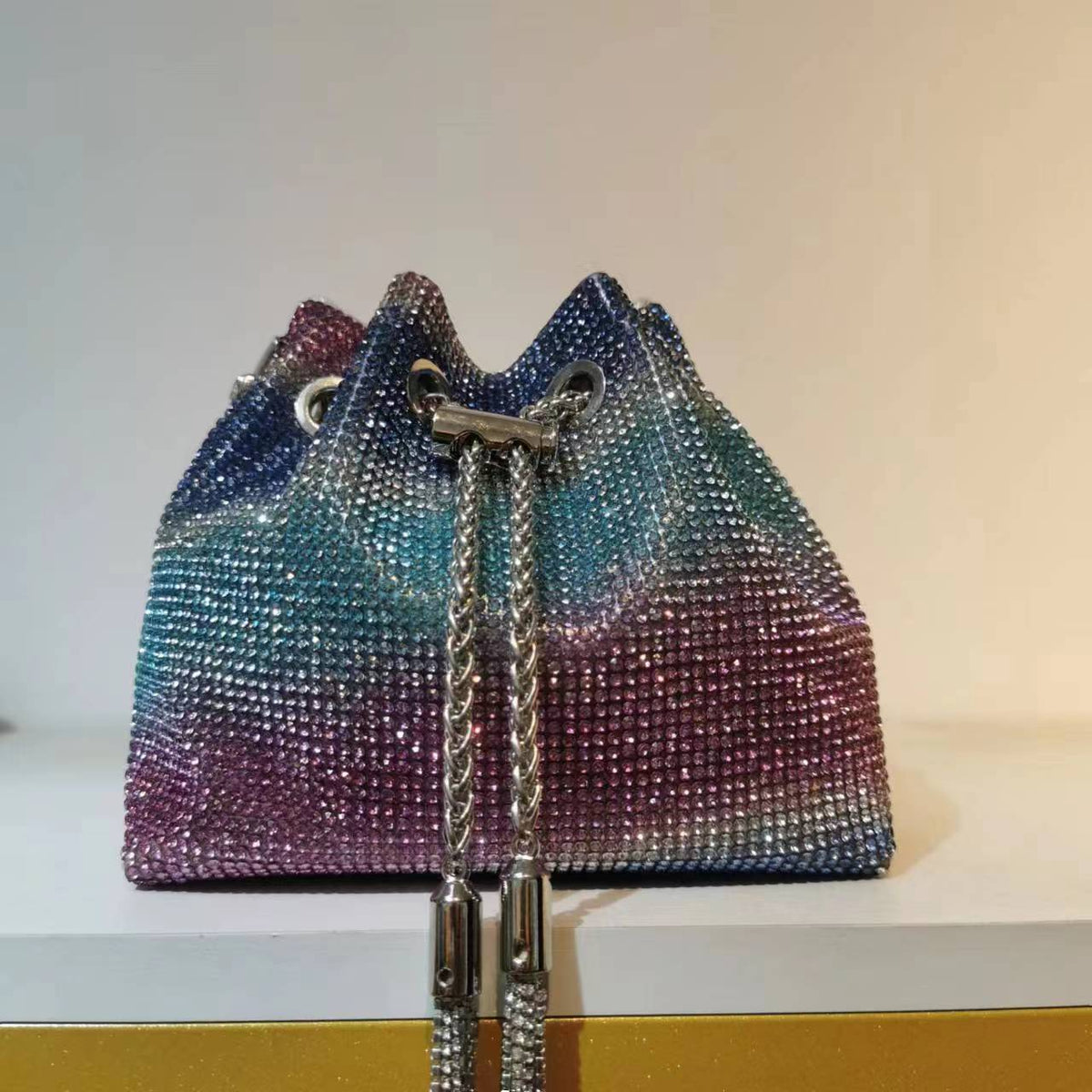 Women's Heron Live Streaming On Tassel Rhinestone Shoulder Bags