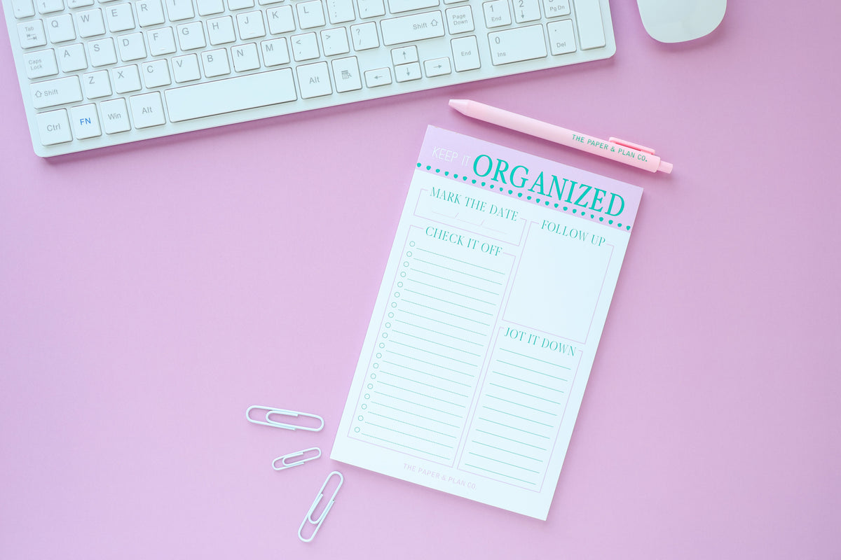 Keep it Organized Notepad & Pen - 2 piece set