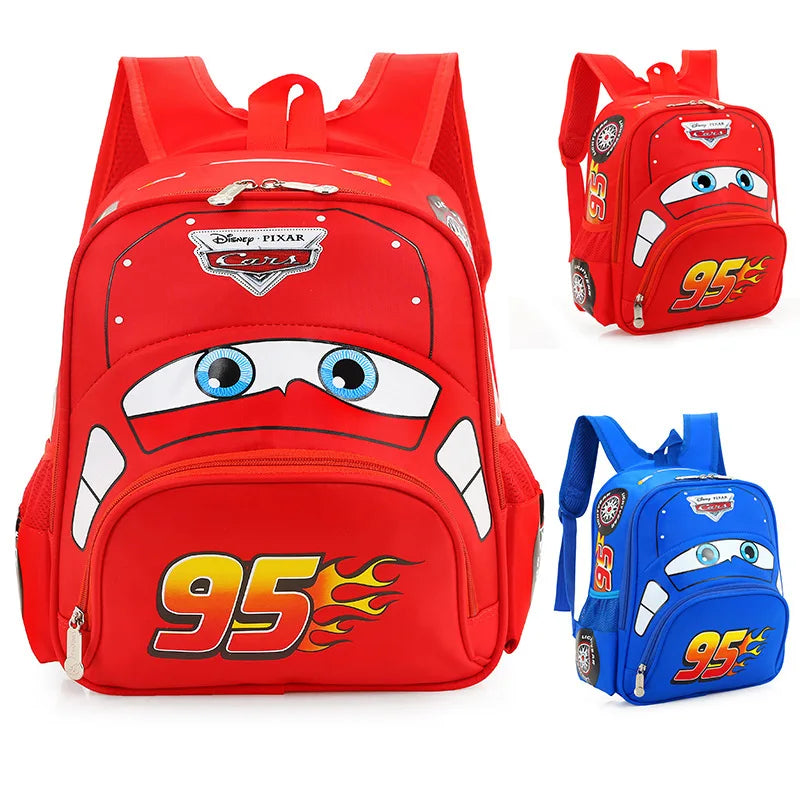 Cartoon Car Children's Backpack – Safety Kindergarten Bag for Boys, Primary School Backpack for 3-6 Years Old