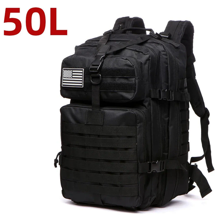 25L/50L Sturdy Nylon Waterproof Tactical Sports Trekking Fishing Hunting Camping Hiking Bag Backpack Outdoor Rucksacks