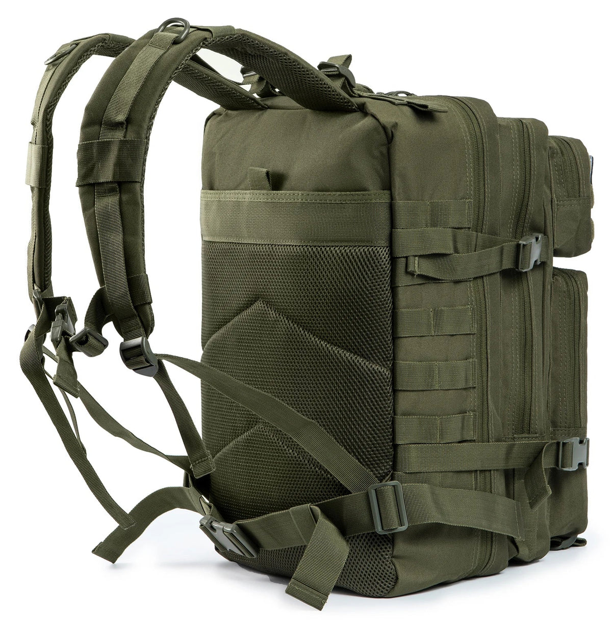 45L Tactical Travel Backpack Molle Large Capacity Multi Pocket Storage Bag Durable Wear Resistant Camping Hiking Trekking Bushcraft Daypack Heavy Duty Rucksack For Men Women Business Trips Mountain Climbing Daily Commute Lugg