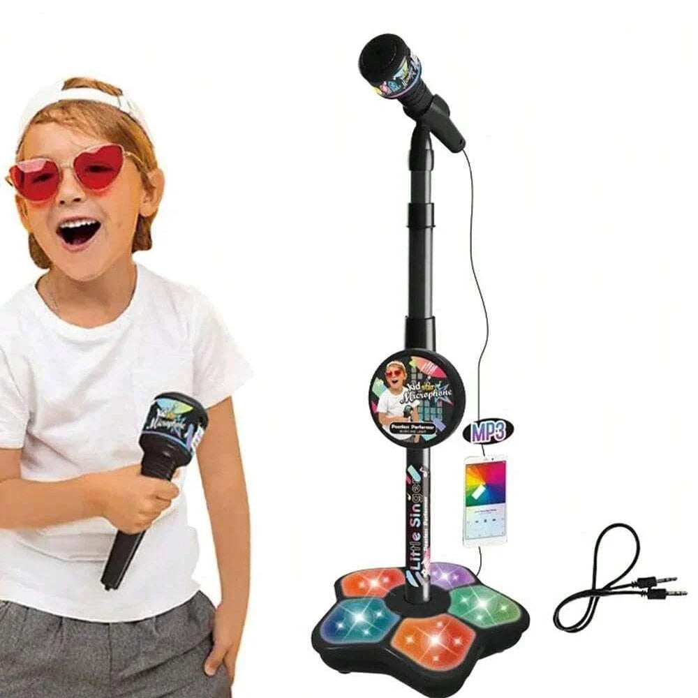 Kids Microphone Stand Toy, Portable Children's Karaoke Electronic, Durable Party Karaoke Microphone Stand, Kids Karaoke Machine