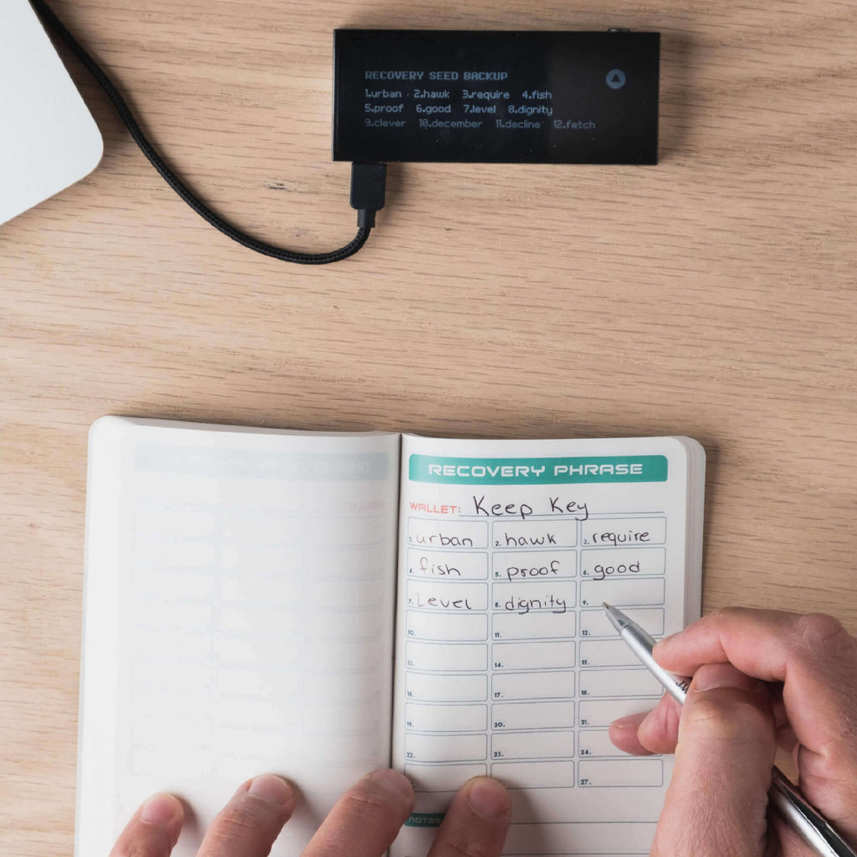 Stonebook® Crypto Seed Phrase Notebook