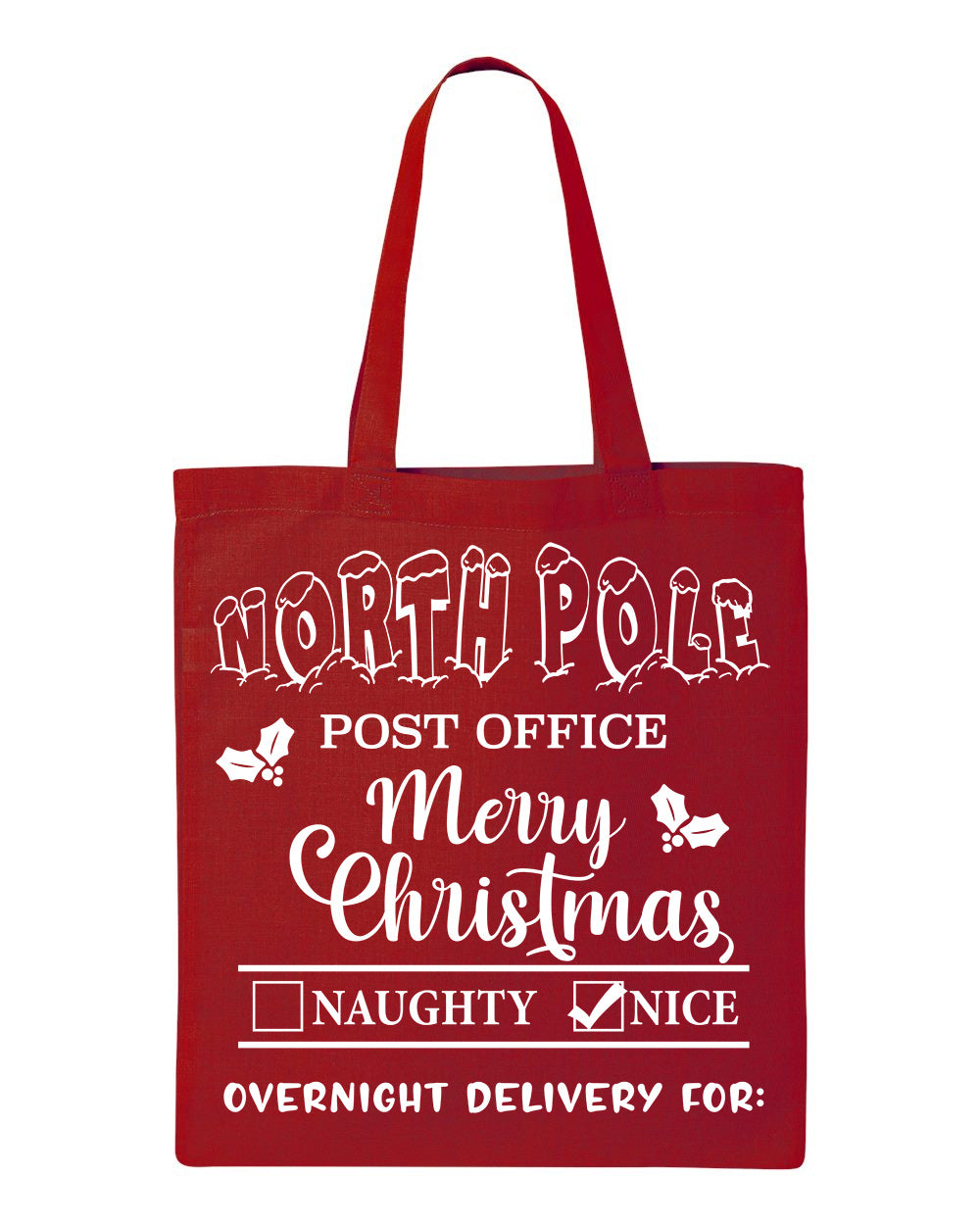 North Pole Post Office Tote