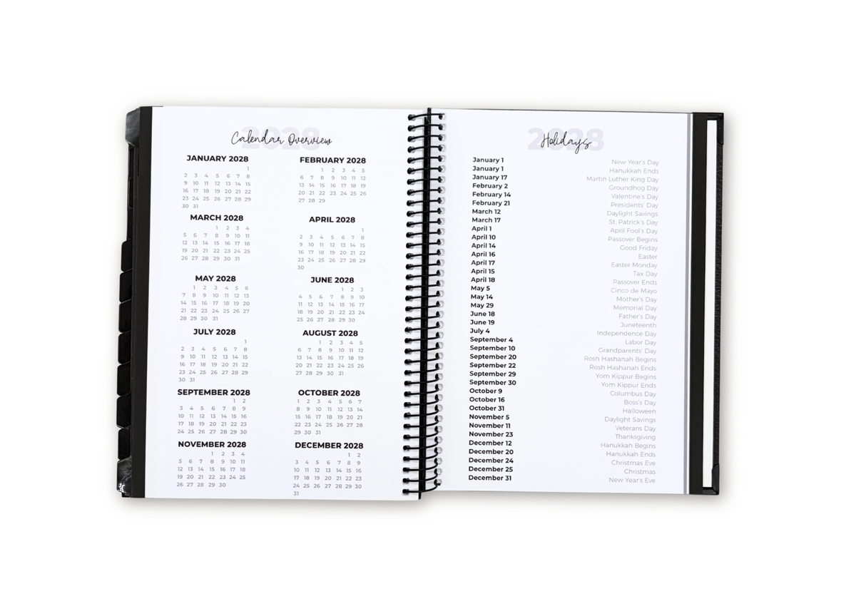 2027 Velvet Floral Weekly Planner