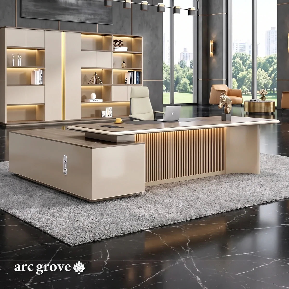 Essex · Modern L-Shaped Executive Desk