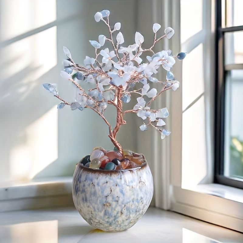 Crystal Tree Ceramic Ornament