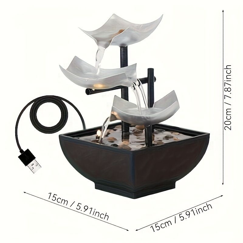 LED Tabletop Water Fountain