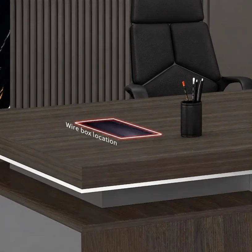 Leeds · Modern Executive L-Shaped Desk