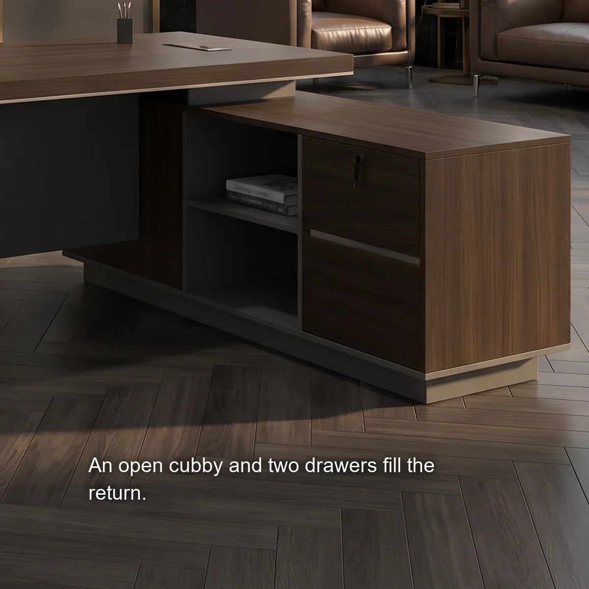 Leeds · Modern Executive L-Shaped Desk
