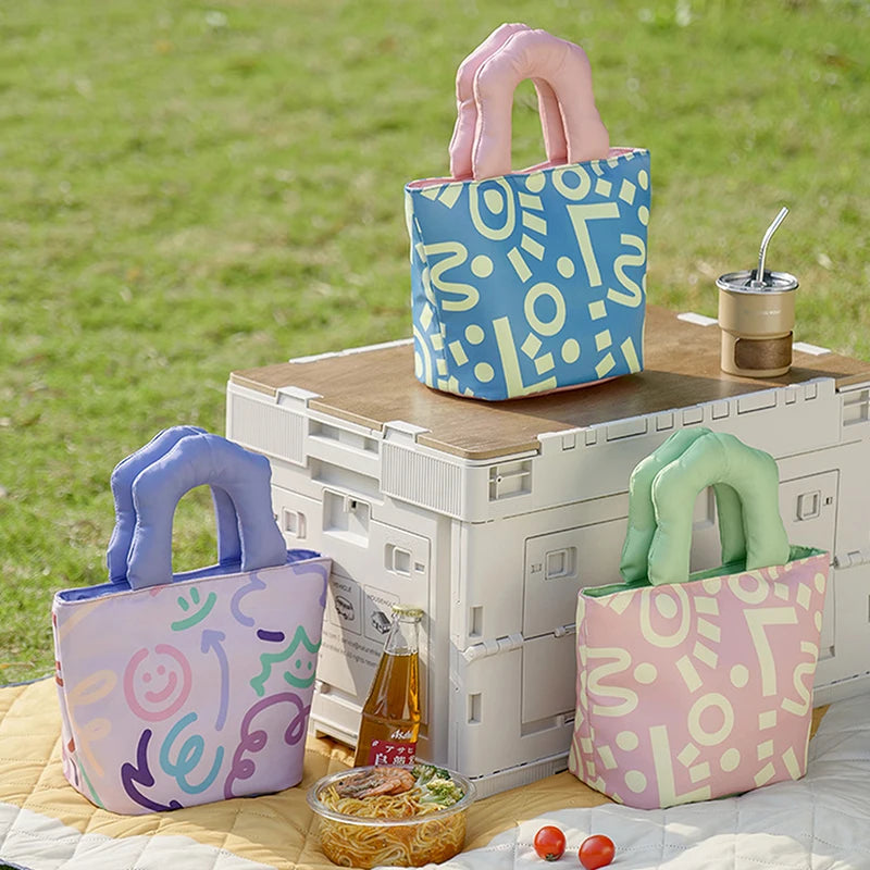 Thickened aluminum foil lunch bag for primary school students with insulated food