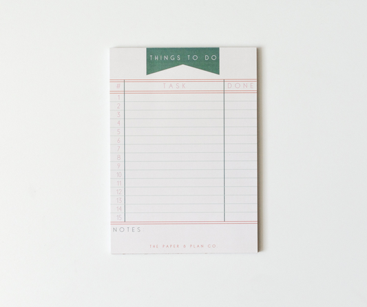 Things to Do Notepad