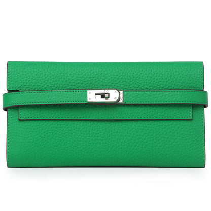 Women's Fashion Classic Lychee Pattern Cowhide Clutch Ladies Wallets