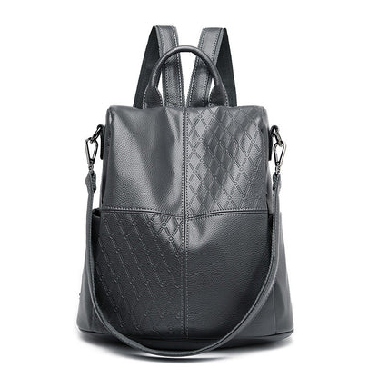 Large Capacity Female Spring Soft Leather Backpacks
