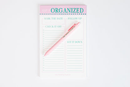 Keep it Organized Notepad & Pen - 2 piece set