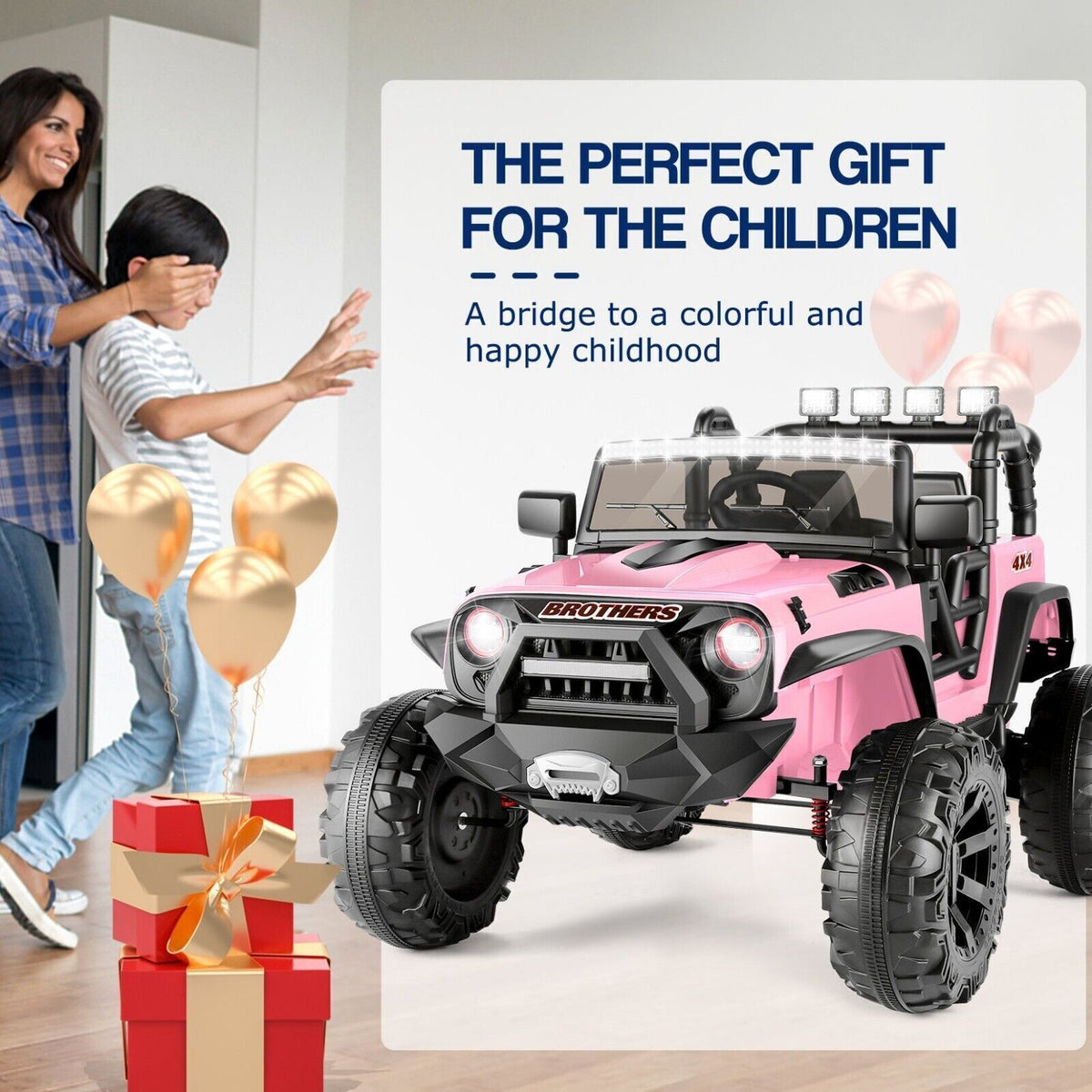 2-Seater 24V Electric Ride-On Truck for Kids with Bluetooth and 2x200W Motors - 87 Exciting Features!