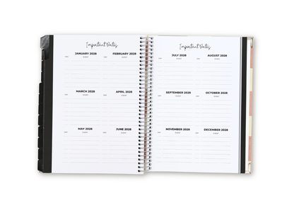 2027 Checkered Weekly Planner