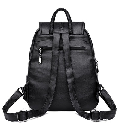 Women's Soft Surface Korean Style Leisure Big Backpacks