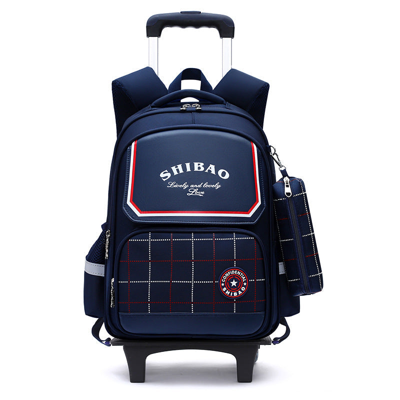 Primary School Children Burden-relieving Backpack Dual-use