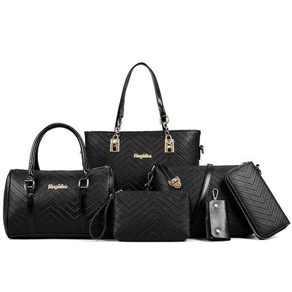 Women's Beautiful Fashion Embossed Set Mother Shoulder Bags