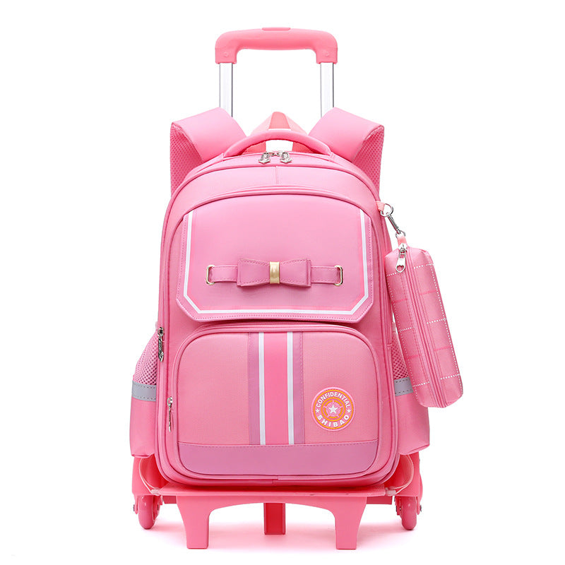 Primary School Children Burden-relieving Backpack Dual-use