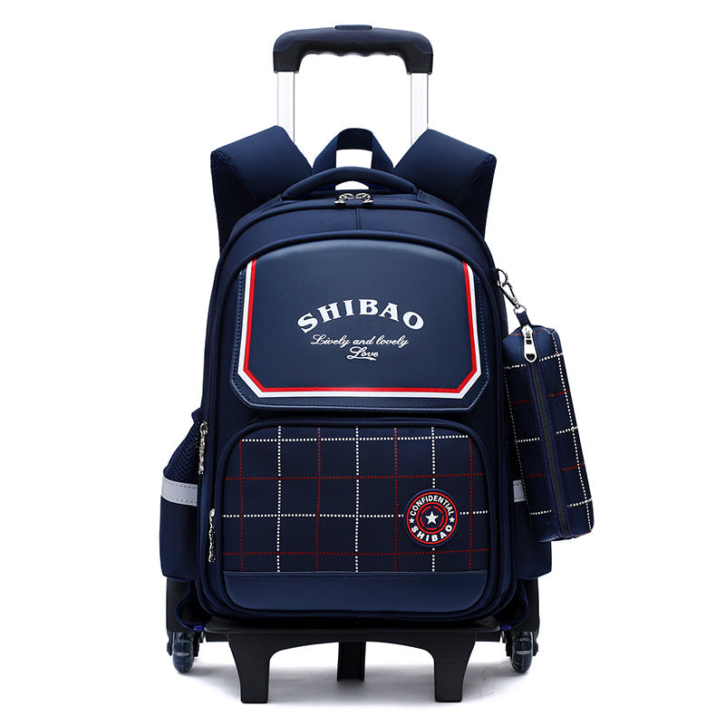 Primary School Children Burden-relieving Backpack Dual-use