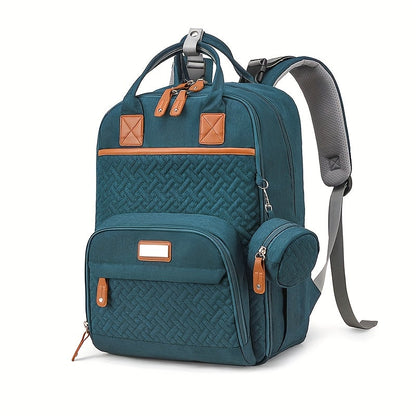 Large Diaper Bag Backpack with Stroller Straps & Pacifier Case - Travel Tote, Multiple Compartments, Ergonomic Padded Straps, Soft Shell Polyester, Mixed Colors
