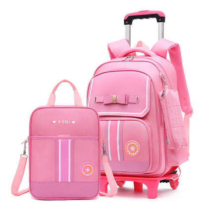 Primary School Children Burden-relieving Backpack Dual-use
