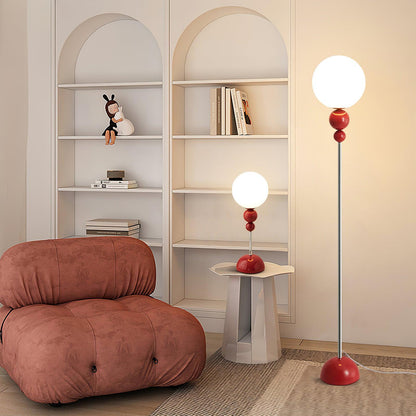 Modern Floor Lamp Metal Glass Standing Light for Living Room