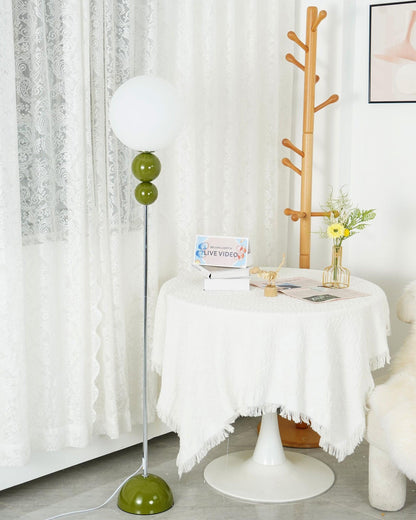 Modern Floor Lamp Metal Glass Standing Light for Living Room