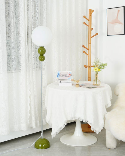 Modern Floor Lamp Metal Glass Standing Light for Living Room