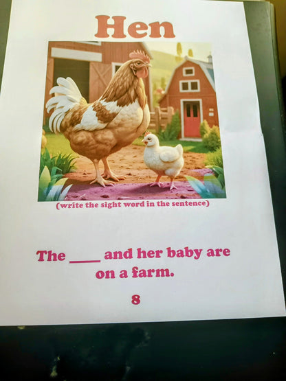 Hardcover - Look Mommy, I Can Read This Word! - Vol. 2  Sight Words for (K-2nd Grade) & ESL - Short "E" Sound