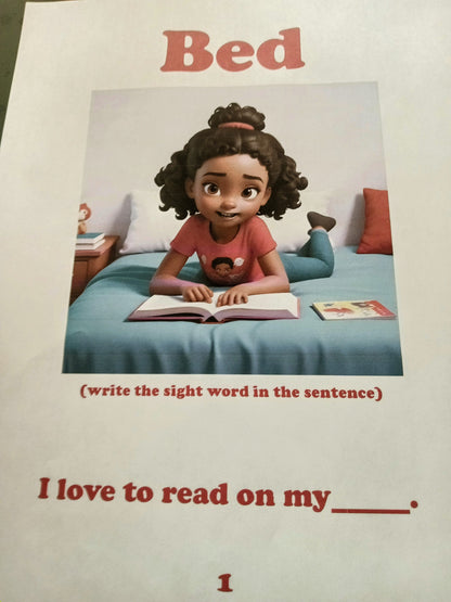 Hardcover - Look Mommy, I Can Read This Word! - Vol. 2  Sight Words for (K-2nd Grade) & ESL - Short "E" Sound