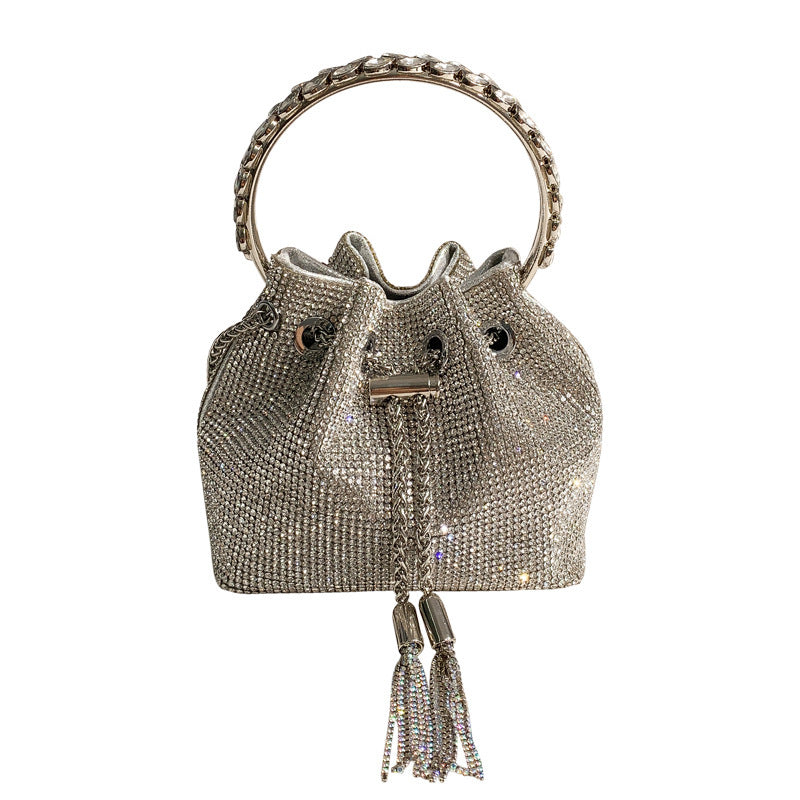 Women's Heron Live Streaming On Tassel Rhinestone Shoulder Bags