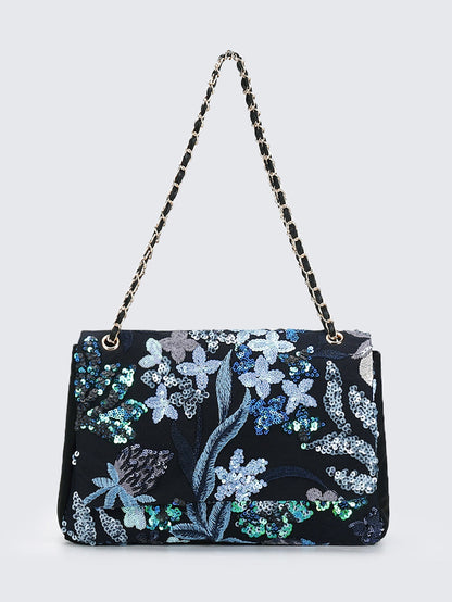 Embroidered Sequins Summer Niche Woven Straw High Bags