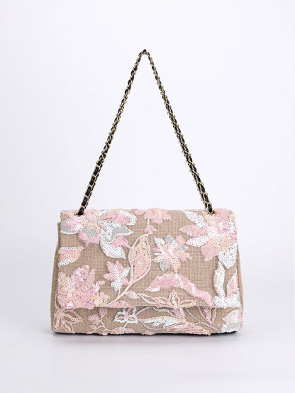 Embroidered Sequins Summer Niche Woven Straw High Bags