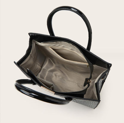 Fashionable Crocodile Texture Gradient Three-piece Large Shoulder Bags