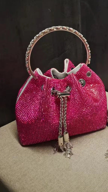 Women's Heron Live Streaming On Tassel Rhinestone Shoulder Bags
