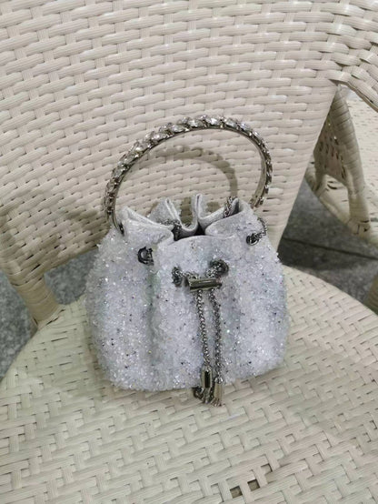 Women's Heron Live Streaming On Tassel Rhinestone Shoulder Bags