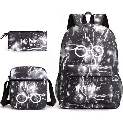 Harry Potter College Badge Pencil Three-piece Backpacks