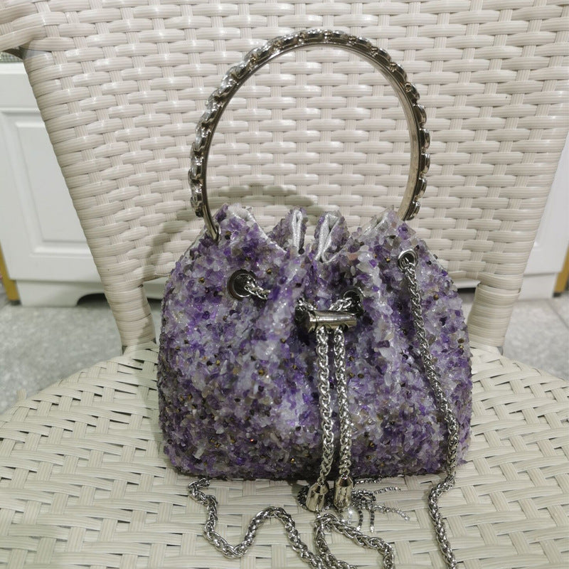 Women's Heron Live Streaming On Tassel Rhinestone Shoulder Bags